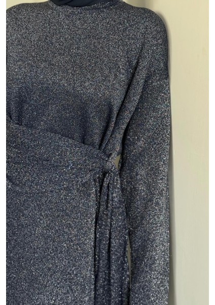 Brillante Yandan Pelerinli Takım Lacivert modelleri