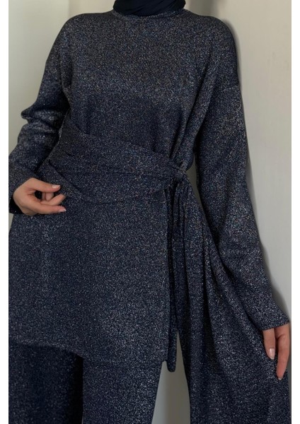 Brillante Yandan Pelerinli Takım Lacivert fırsatları