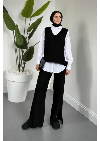 Venüs Üçlü Triko Takım Siyah