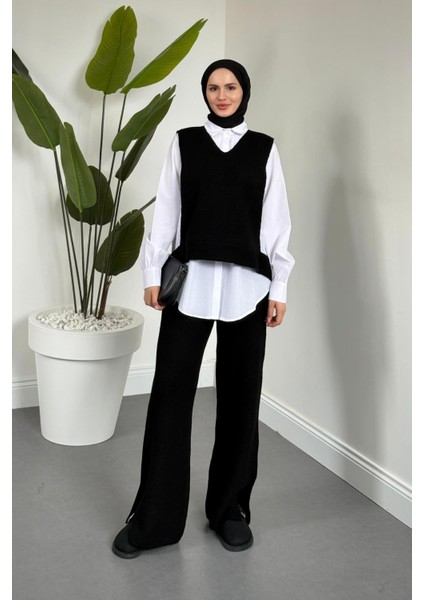 Venüs Üçlü Triko Takım Siyah modelleri