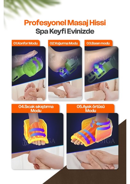 Ensga Uzaktan Kumandalı - Elektrikli Isı ile Derin Yoğurmalı - Ayak Masaj Aleti ve Yuvarlama Makinası fiyatları