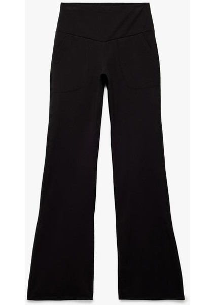 Yüksek Bel Slim Fit Cep Detaylı Ispanyol Paça Spor Tayt (Aw 295) modelleri