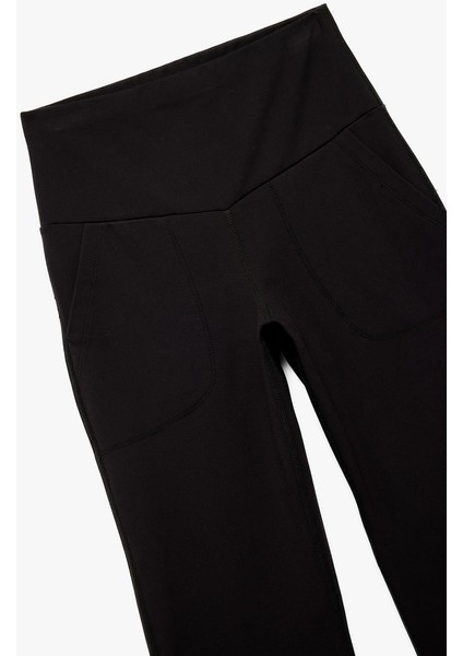 Yüksek Bel Slim Fit Cep Detaylı Ispanyol Paça Spor Tayt (Aw 295) indirimleri