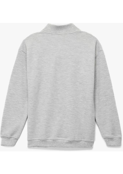 Erkek Çocuk Şardonlu Uzun Kollu Basic Yarım Fermuarlı Dik Yaka Sweatshirt (Aw 35) fiyatları