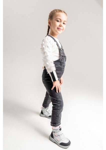 Kız Çocuk Gri-Pembe Su Geçirmez Anatomik Günlük Bot