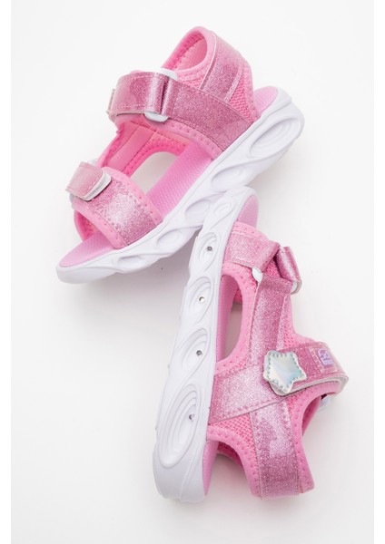 Kız Çocuk Pembe Işıklı Anatomik Hafif Günlük Sandalet fırsatları