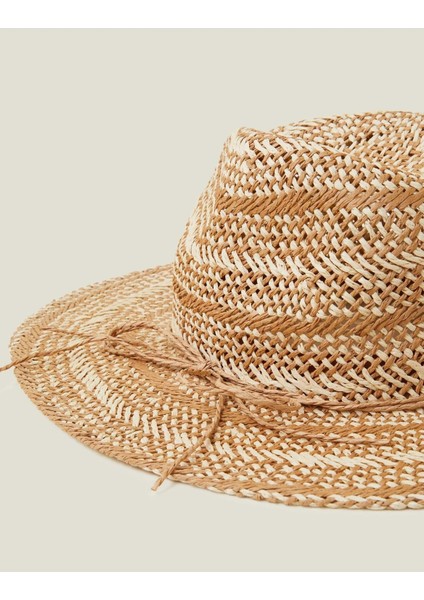 Tan Strıpe Fedora Tan modelleri