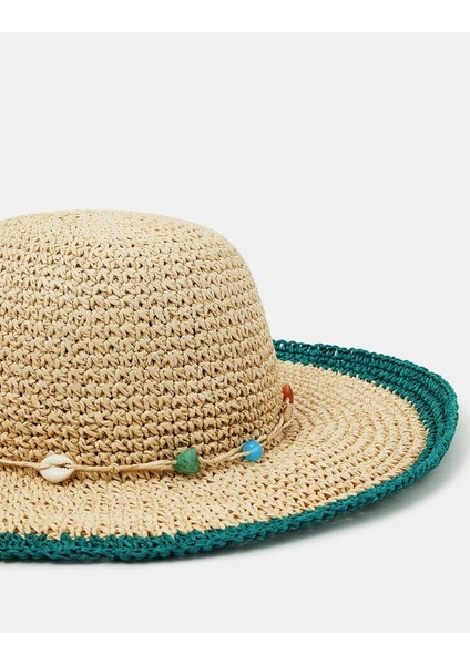 Shell Bead Trım Floppy Ha Navy fiyatları