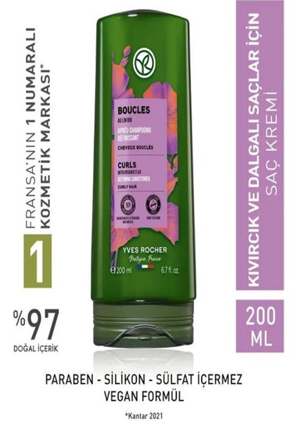 Bukle Belirginleştirici Saç Kremi - Kıvırcık ve Dalgalı Saçlar 200 ml