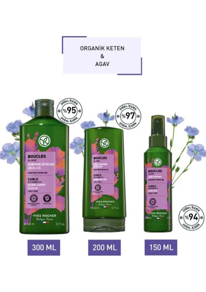 Kıvırcık Saçların Ihtiyacına Yönelik Günlük Uzman Bakım Seti 300ML+200ML+150ML fiyatları