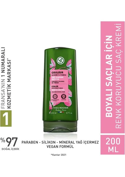 Renk Koruyucu Saç Kremi - Boyalı Saçlar / Couleur Frambuaz Sirkesi ve Aynısefa 200 ml