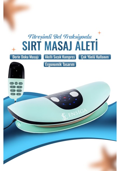 Termal Terapi Fonksiyon Derin Doku Ağrısı Giderici Sırt Masaj Aleti Titreşimli Bel Traksiyon Cihazı