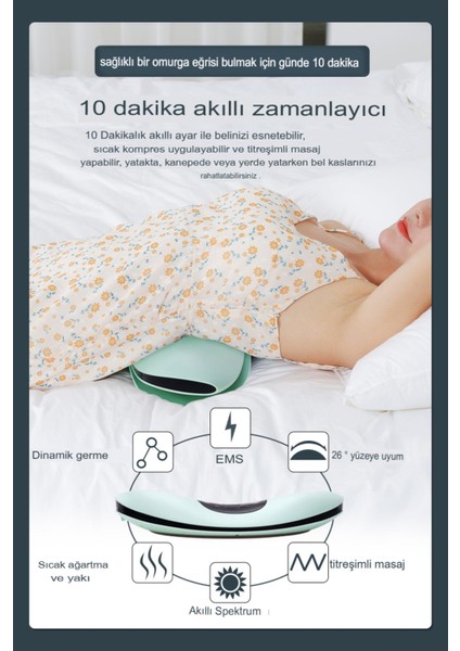 Termal Terapi Fonksiyon Derin Doku Ağrısı Giderici Sırt Masaj Aleti Titreşimli Bel Traksiyon Cihazı