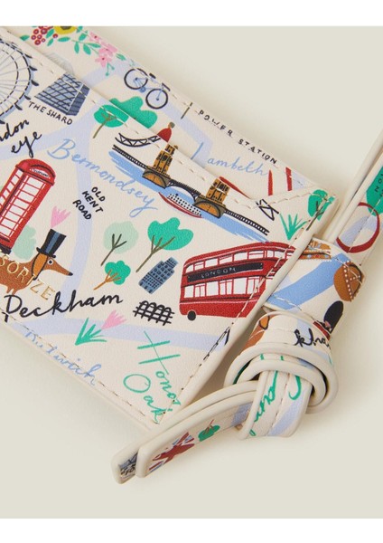 London Map Lanyard Pastel Multi modelleri