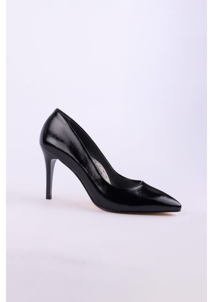 Hakiki Deri Rugan Topuklu Kadın Ayakkabısı 25MHT992 modelleri