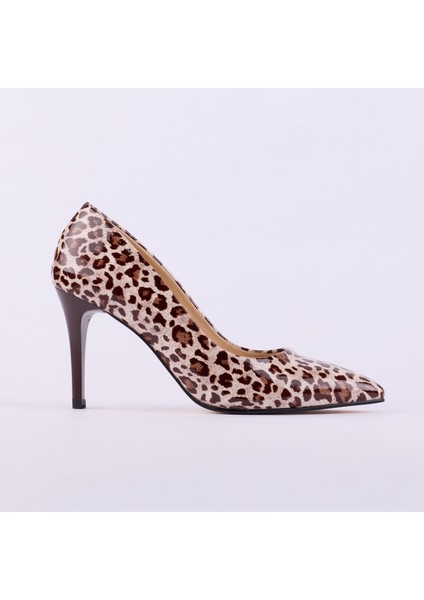 Hakiki Deri Rugan Topuklu Kadın Ayakkabısı 25MHT992 indirimleri