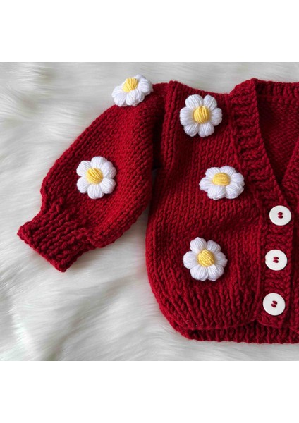 El Örgüsü Papatya Motifli Hırka fiyatları