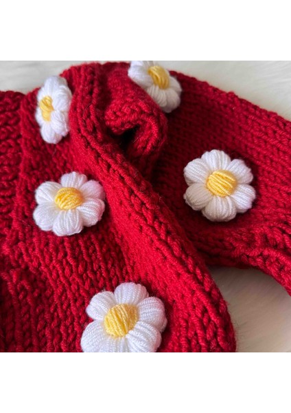 El Örgüsü Papatya Motifli Hırka fırsatları