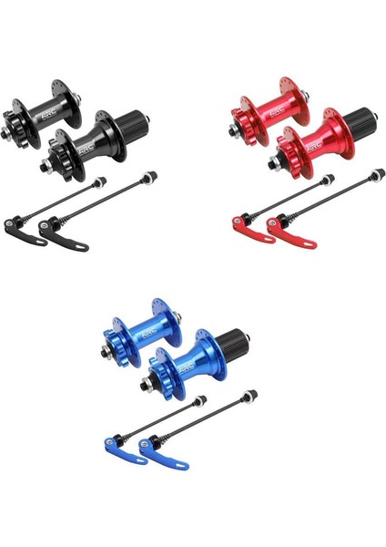 MT-001 Ön-Arka Rulmanlı Göbek Seti 32D ( Kaset Ruble Uyumlu ) 8-9-10-11V Kırmızı