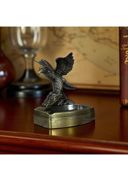 Kartal Figürlü Metal Çakmaklı Masa Kül Tablası fiyatları