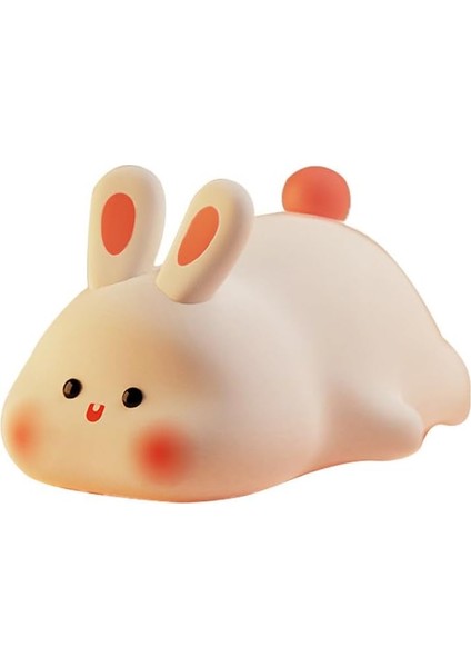 Sevimli Tavşan Dokunmatik Renk Değiştiren Gece Lambası (Rgb)