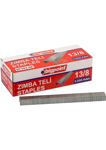 Zımba Teli No:13/8 x 10 Adet