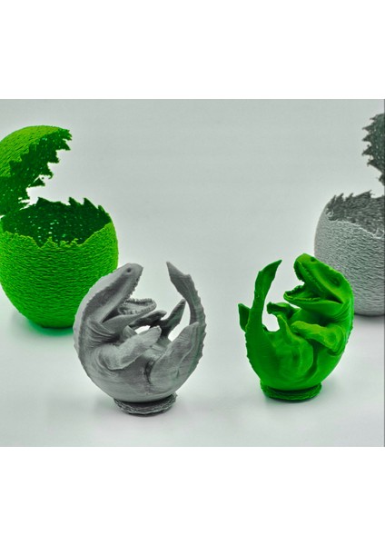 Dinazor Yumurtası-Çatlayan Yumurta Oyuncak-Dino Egg-Mosasaurus-2 Adet modelleri