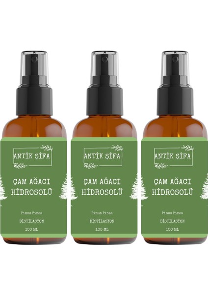 Saf Çam Ağacı Hidrosolü 300 ml - (3 x 100 ml Çam Ağacı Suyu)