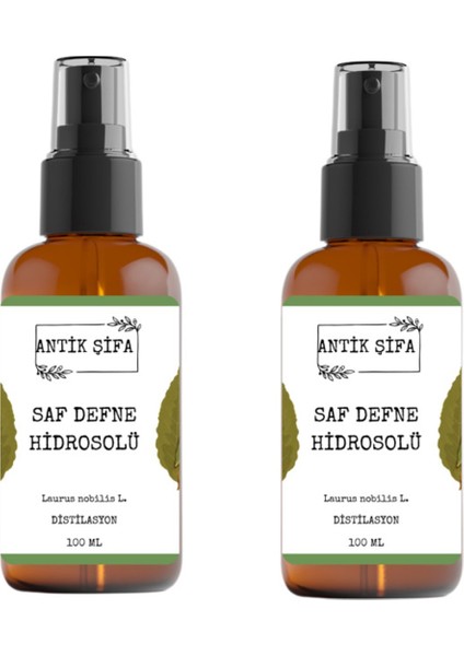 Saf Defne Hidrosolü 200 ml - (2 x 100 ml Defne Suyu)