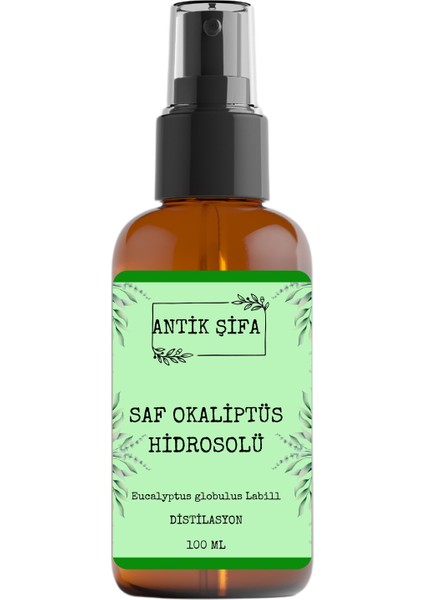 Saf Okaliptüs Hidrosolü 100 ml - (Siyah Nokta Karşıtı Özel Üretim Okaliptüs Suyu)