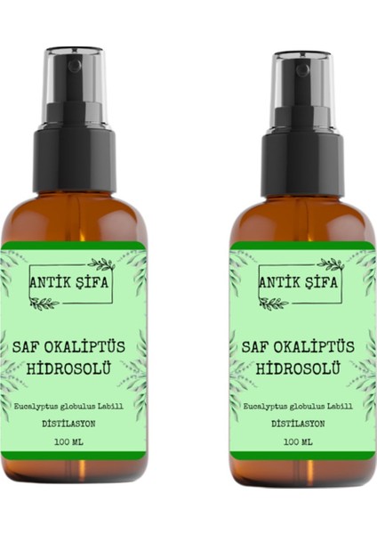 Saf Okaliptüs Hidrosolü 200 ml - (2 x 100 ml Okaliptüs Suyu)