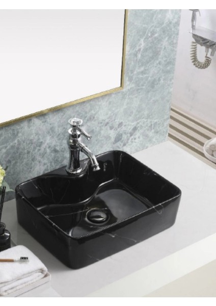 Tezgah Üstü Seramik Çanak Lavabo Banyo Lavabosu