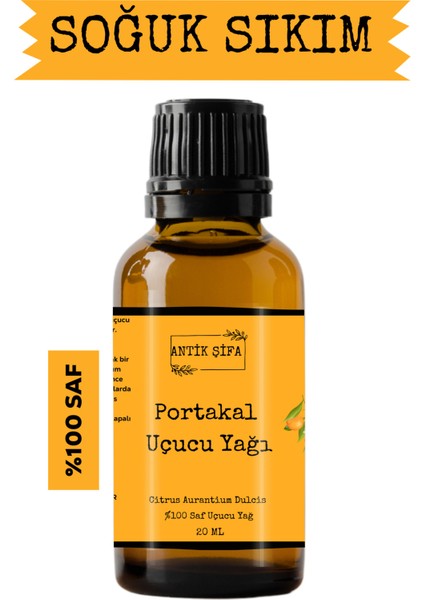 Portakal Yağı - 20 ml (%100 Saf Seyreltilmemiş Portakal Uçucu Yağı)