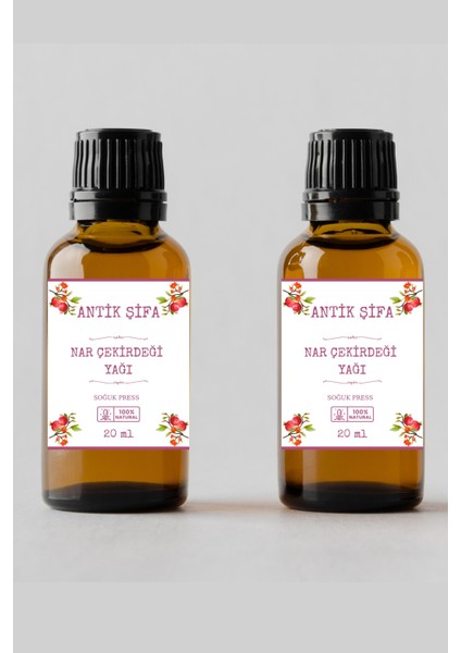 %100 Saf Nar Çekirdeği Yağı - (2 x 20 Ml)