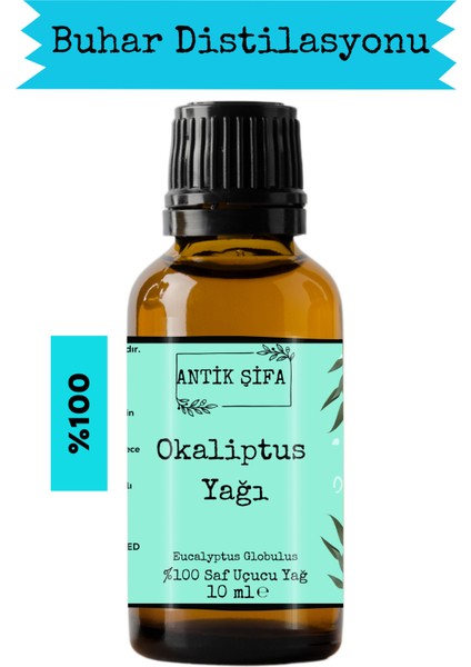 %100 Saf Okaliptus Uçucu Yağı - 10 ml (Seyreltilmemiş)