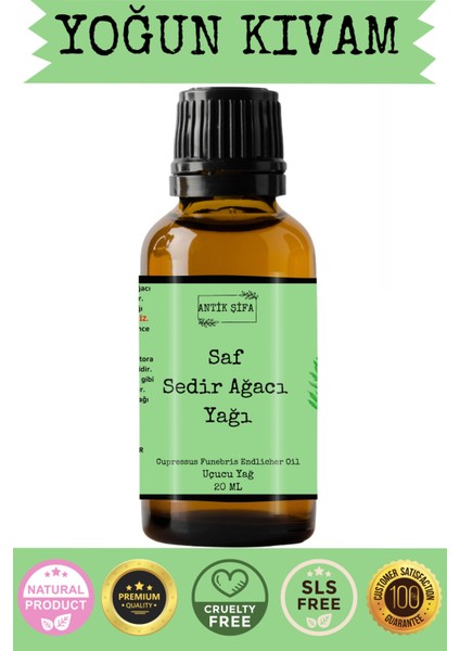 %100 Saf Sedir Ağacı Yağı - 20 ml