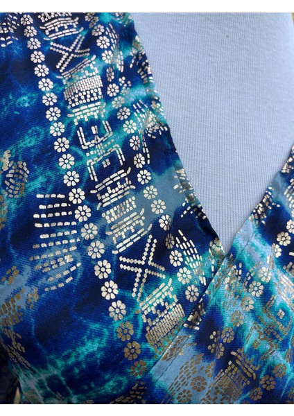 Ipek Anvelop Elbise – Altın Yaldızlı, Balon Kollu (36–44 Beden) fırsatları