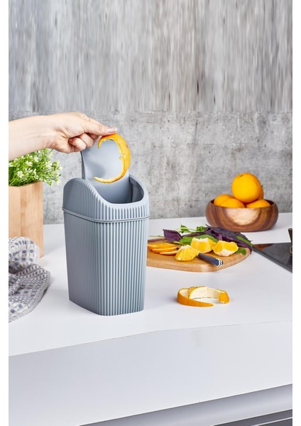 Mini Tezgah Üstü Çöp Kutusu, Mutfak ve Tuvalet Için Şık ve Kullanışlı LV-320