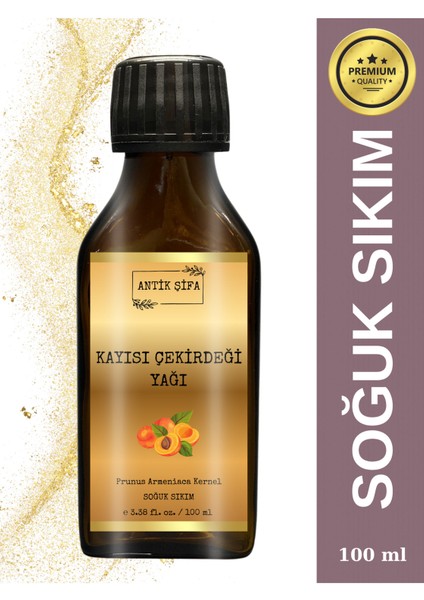 Kayısı Çekirdeği Yağı (100 Ml) - Doğal Saf Seyreltilmemiş Kayısı Çekirdeği Sabit Yağ