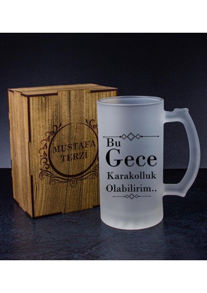 Kişiye Özel Kutuda Bira Bardağı Hediye Seti, Şık ve Özel Tasarım