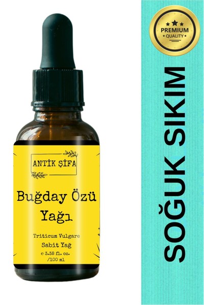 Saf Buğday Özü Yağı - (Taşıyıcı Yağ 100 Ml)