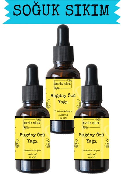 Saf Buğday Özü Yağı - (3 x 20ML)