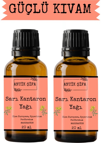 Kantaron Yağı - (2 x 20ML) %100 Seyreltilmemiş, Doğal