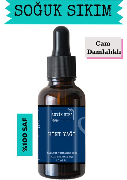 Hint Yağı (20ML)- %100 Saf Soğuk Sıkım Hint Yağı