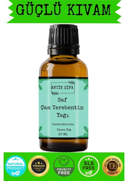 %100 Saf Çam Terebentin Yağı - (20 Ml)