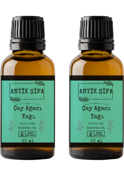 %100 Saf Çay Ağacı Yağı - (2 x 20ML)