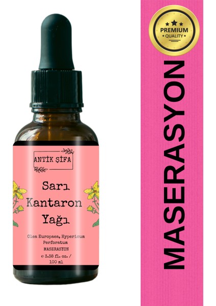 Sarı Kantaron Yağı - 100 ml (%100 Seyreltilmemiş, Doğal)