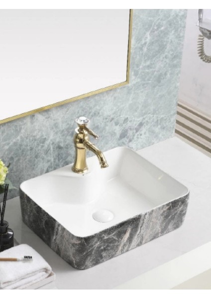 Tezgah Üstü Seramik Çanak Lavabo Banyo Lavabosu