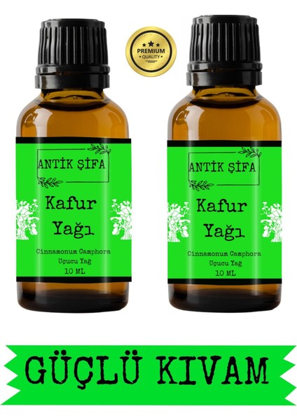 %100 Saf Kafur Uçucu Yağ - Seyreltilmemiş (2 x 10 Ml)