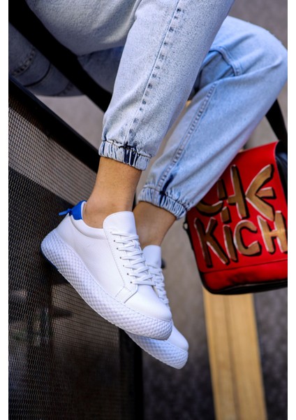 Bağcıklı Erkek Günlük Ayakkabı Beyaz Saks Mavi modelleri